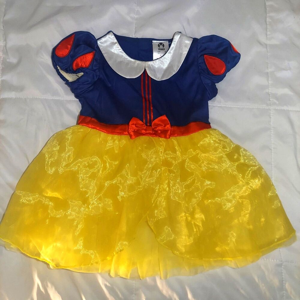Disney Halloween Snow White Princess Costume Dress Gown - Toddler 2T